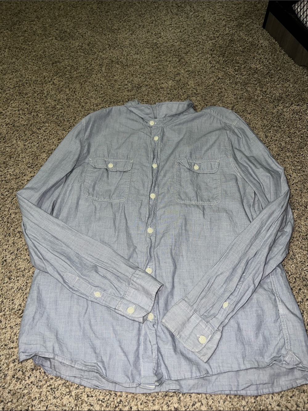 H&M Light Blue Button-Up Dress Shirt